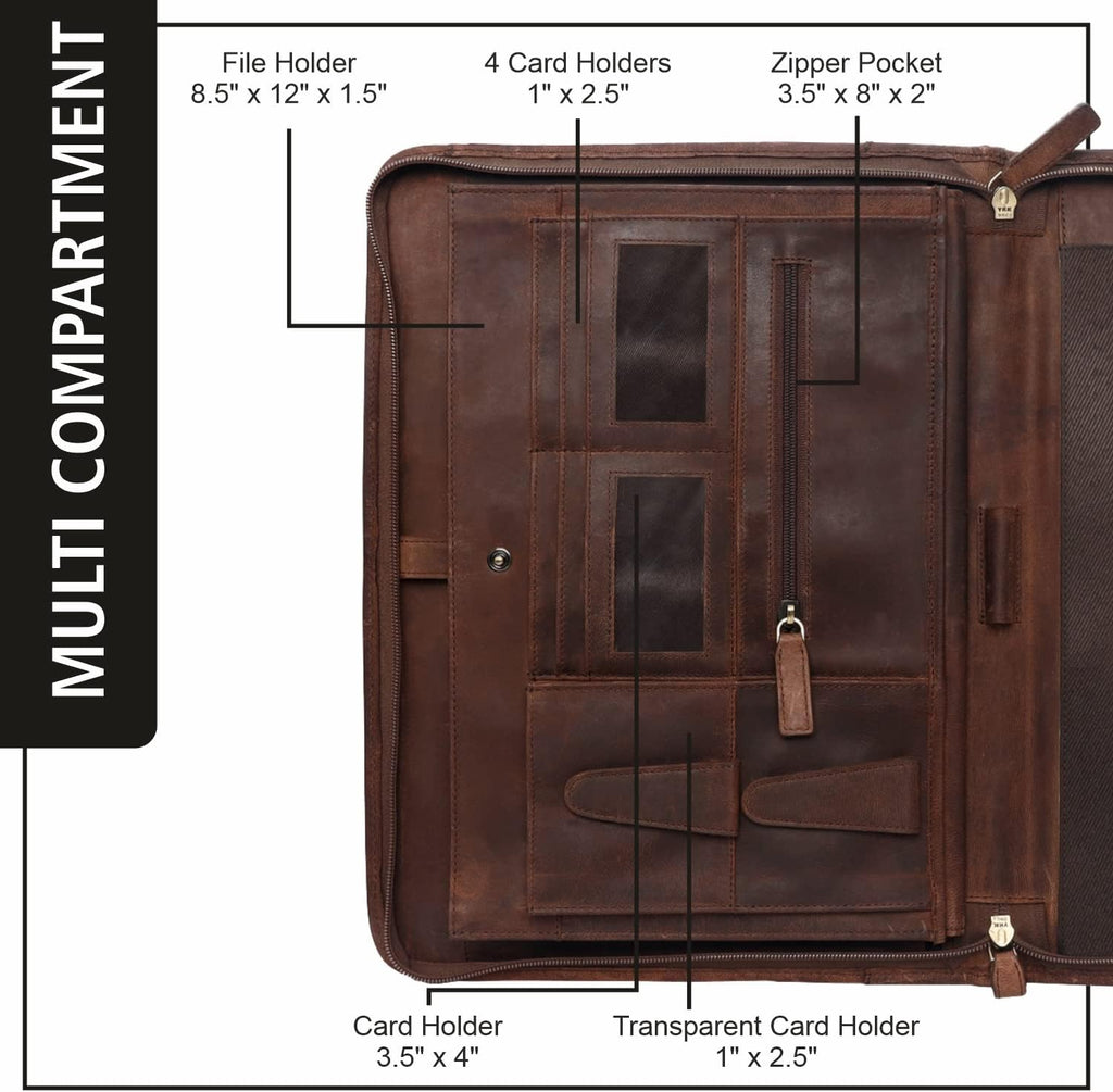 Leather Portfolio Folder Pack of 2 D294052