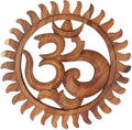 Brown Hand Crafted Suar Wood Relief Panel Pack of 2 N5539