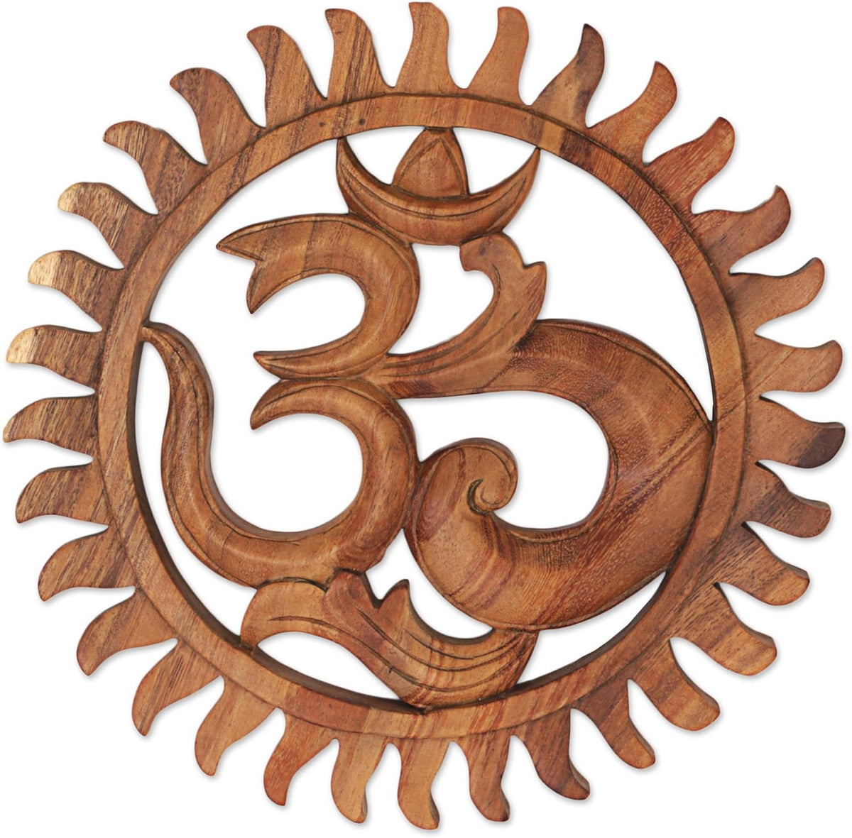 Brown Hand Crafted Suar Wood Relief Panel Pack of 2 N5539