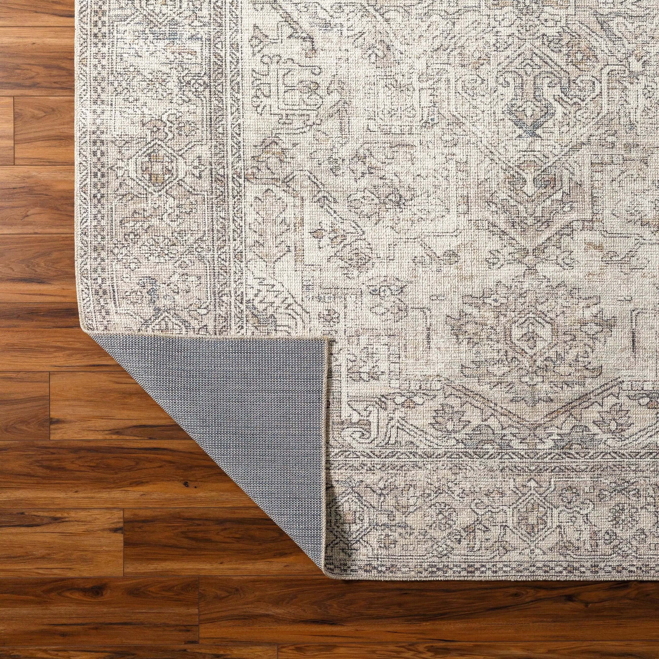 Navy Cream Runner Area Rug W22451