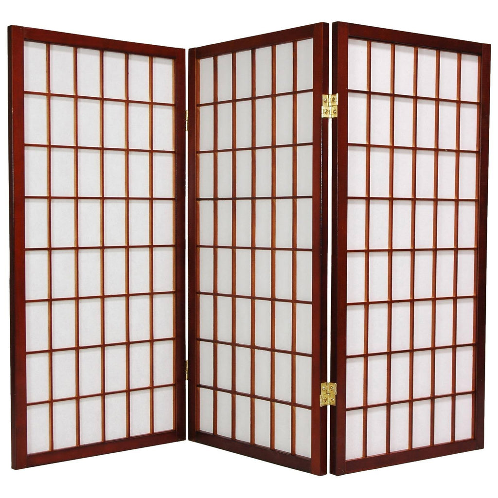 Walnut 6 Panels Shoji Screen O85018