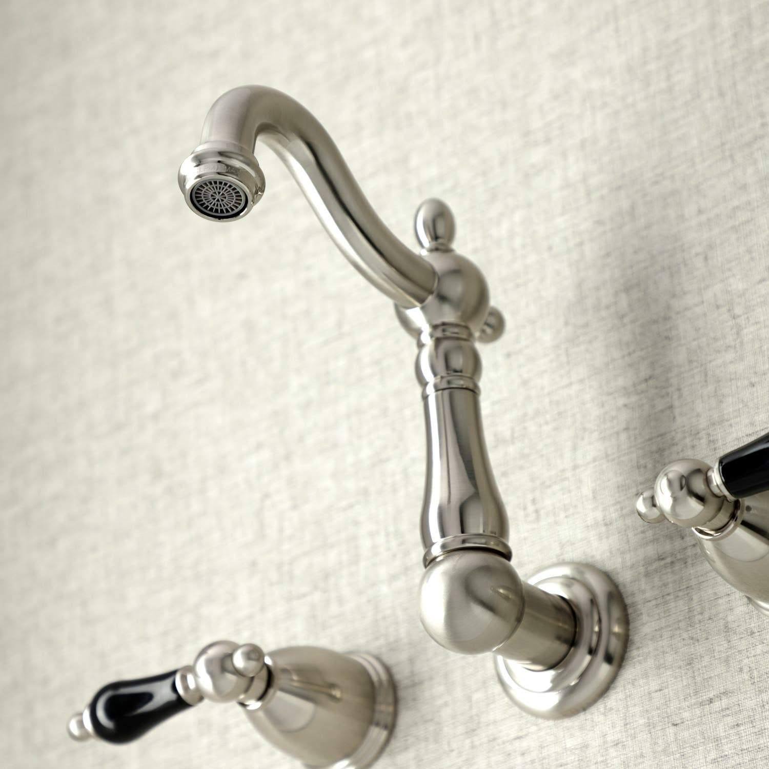 Antique Brass Wall Mount Bathroom Faucet R116560