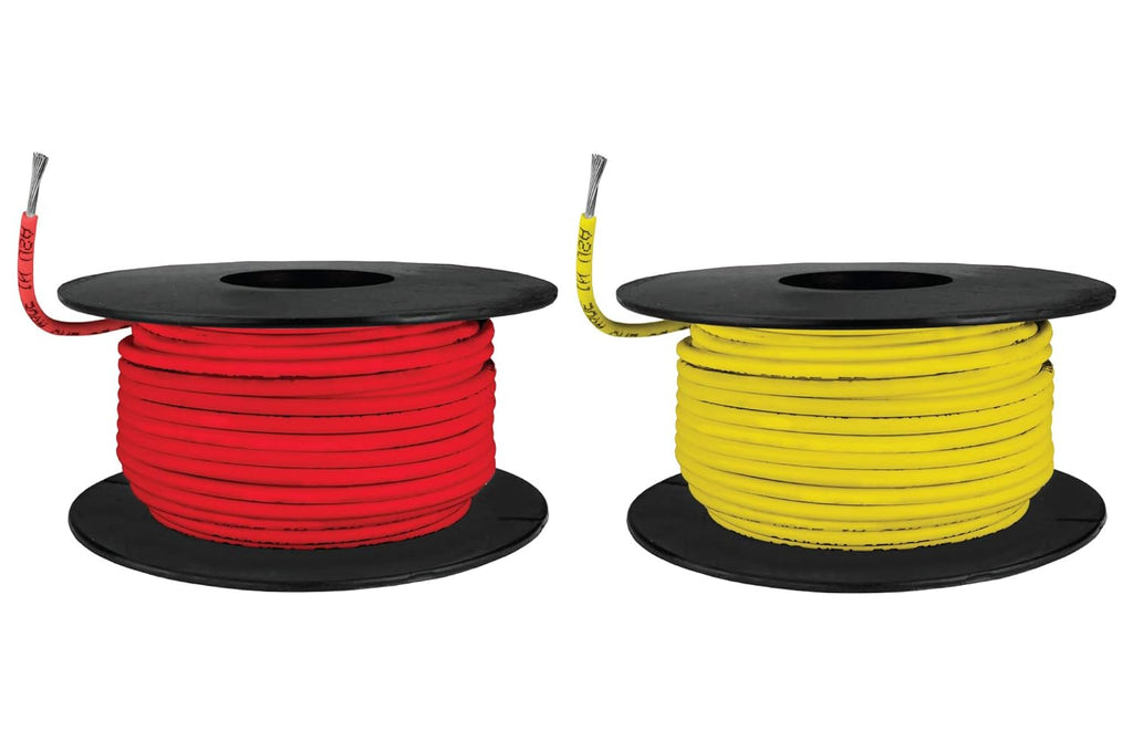 Tinned Copper Marine Wire - 2 x 100 Feet (200 Feet Total) - Yellow S476