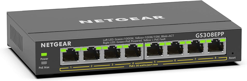 16-Port PoE Gigabit Ethernet Plus Switch with 15 x PoE+ @ 231W, 1 x 1G SFP Port V353
