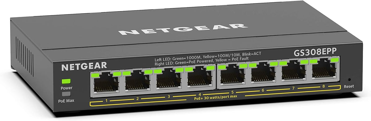 16-Port PoE Gigabit Ethernet Plus Switch with 15 x PoE+ @ 231W, 1 x 1G SFP Port V353
