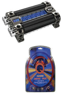 18 Farad Digital Car Audio Capacitor with 4 Gauge Amp Kit U6463