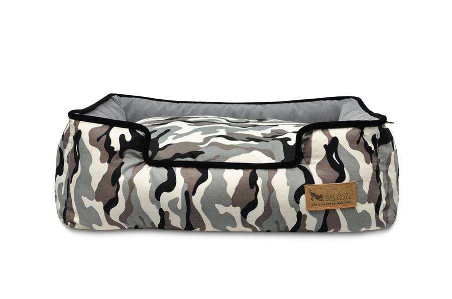 Camouflage Lounge Dog Bed - Green - Large Q388