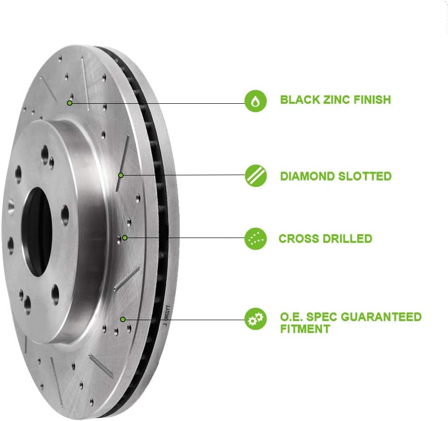 Brake Rotors and Ceramic Brake Pads Kit T204