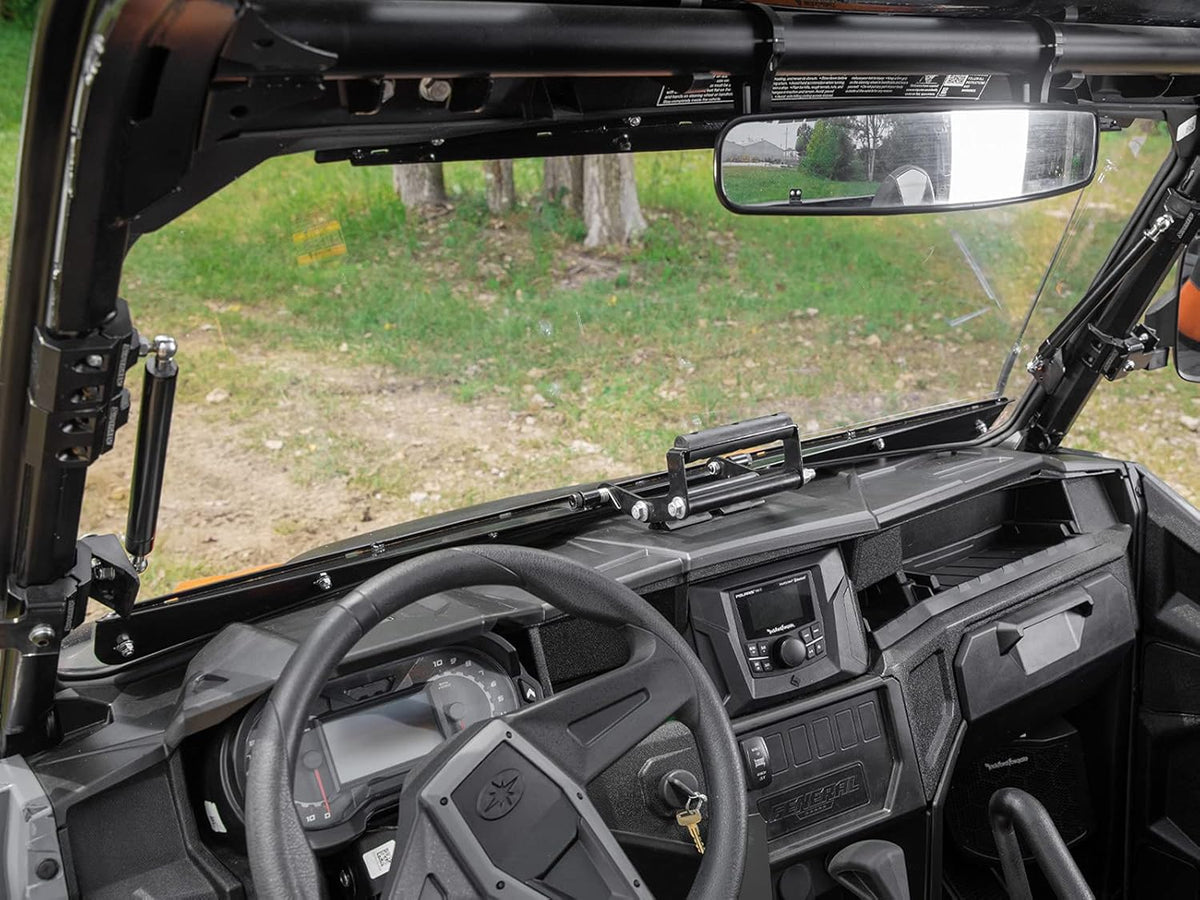 Heavy Duty Scratch Resistant Flip Windshield 1/4 Thick Polycarbonate V61821
