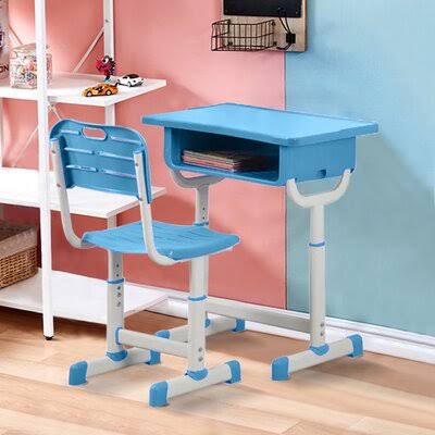 Sky Blue Kids Writing Desk D464
