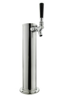 14x22 Tall Polished Stainless Steel 1-Tap Contact Quick Disconnect Homebrew Tower O82101