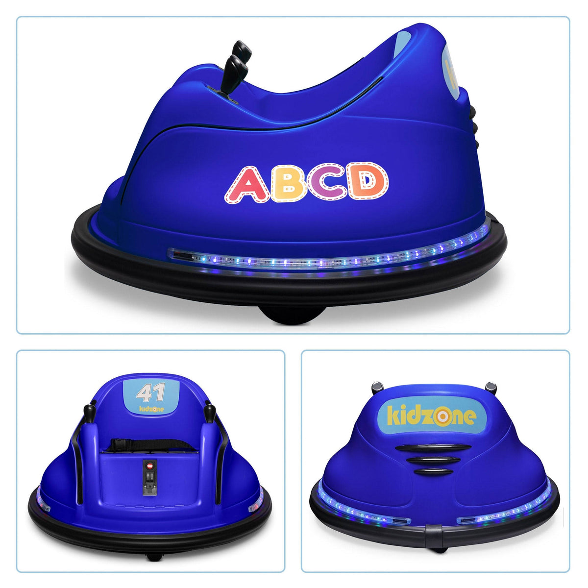 12V 2 Speed Bluetooth Electric Ride on Bumper Car with Remote Control S7340