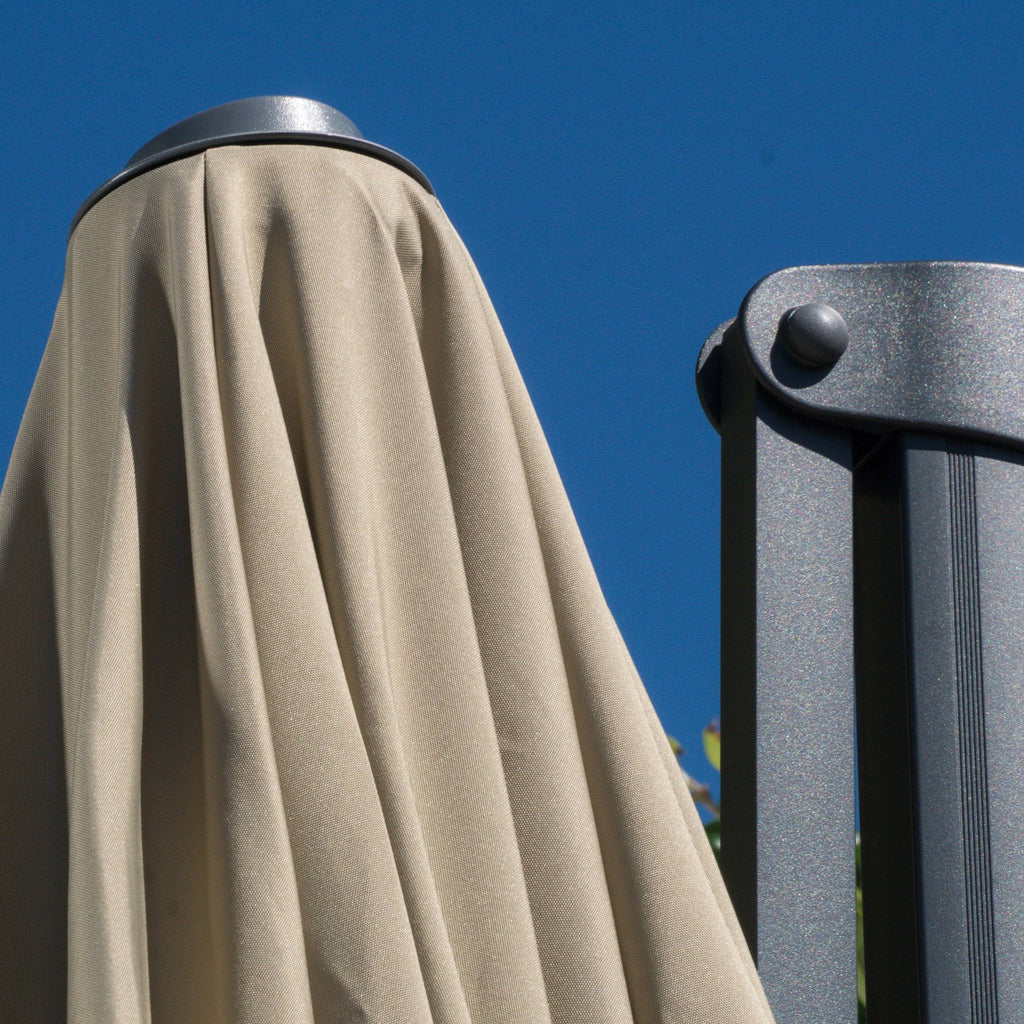 Lavender 9.8-Foot Canopy Umbrella with Base I4462