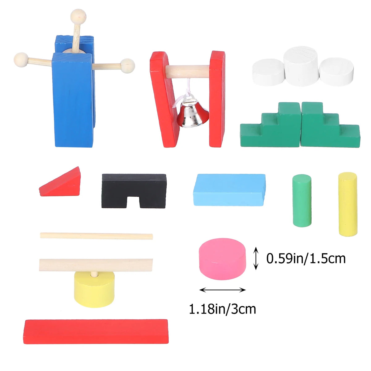 Wooden Domino Blocks Building Toy X4131