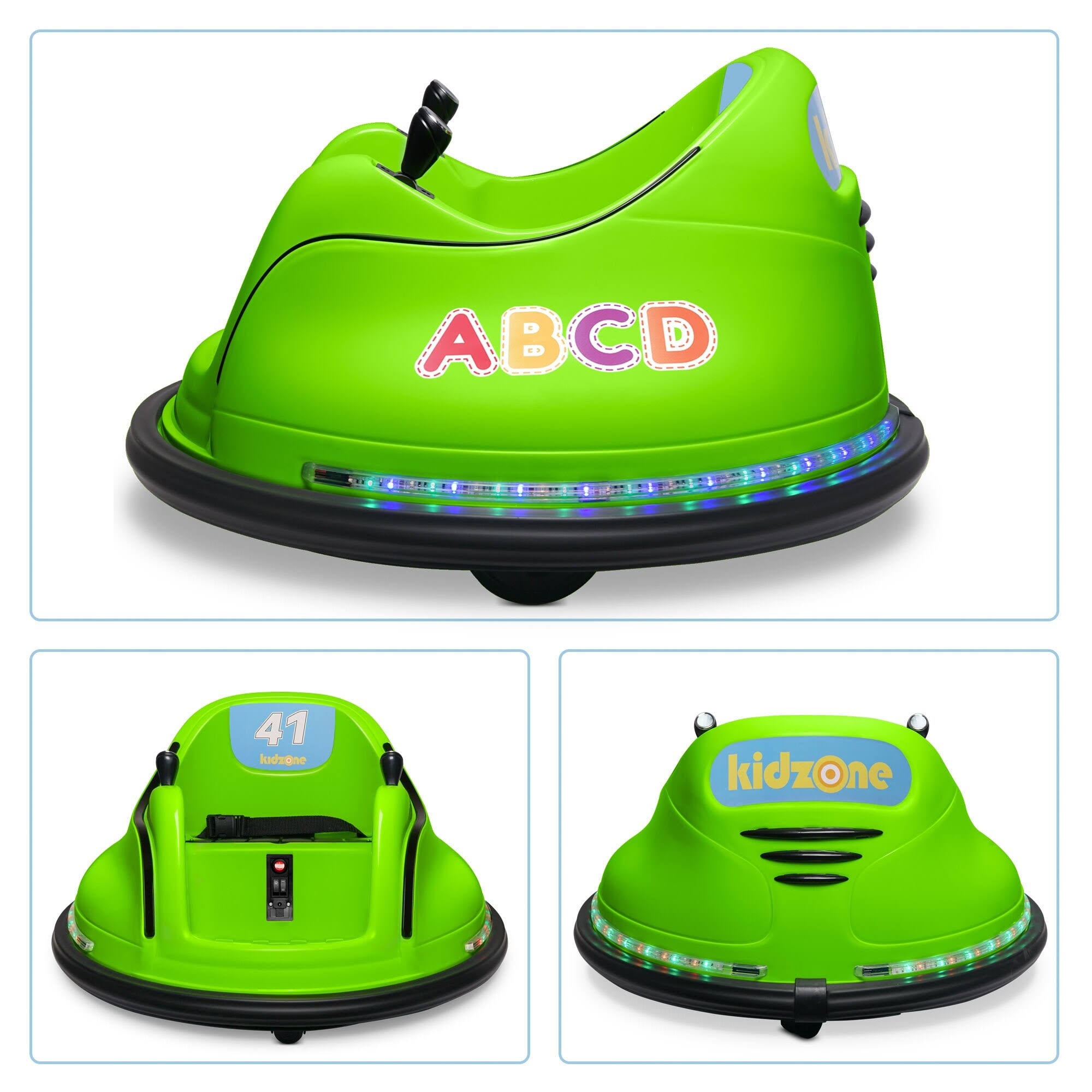 12V 2 Speed Bluetooth Electric Ride on Bumper Car with Remote Control S7340