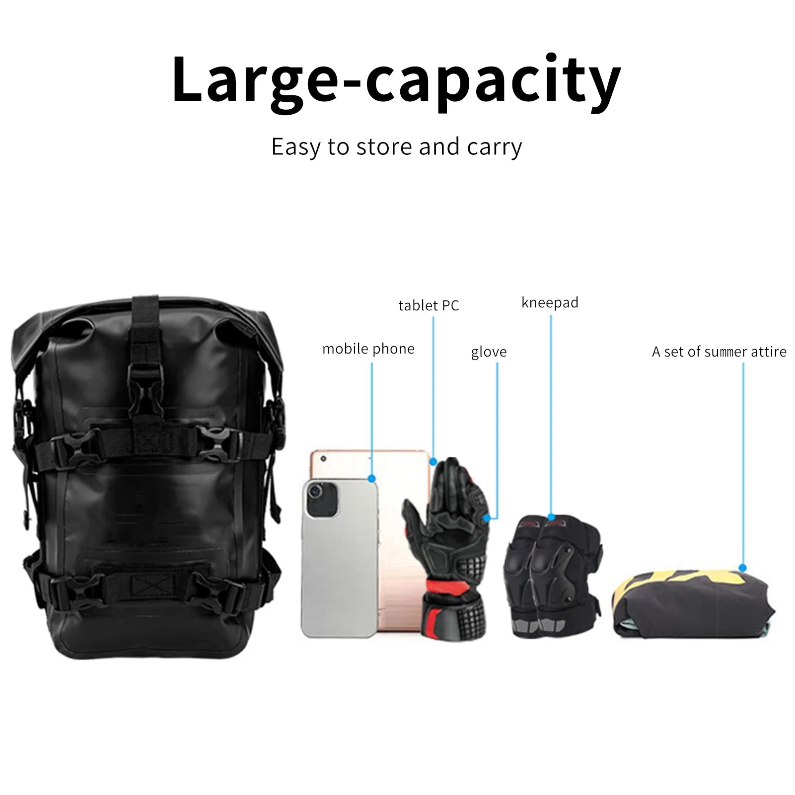 Motorcycle Frame Bag Waterproof 8L G457