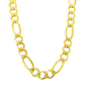 14k Yellow Gold Solid Figaro Chain Link Necklace 20" - 30" F41805