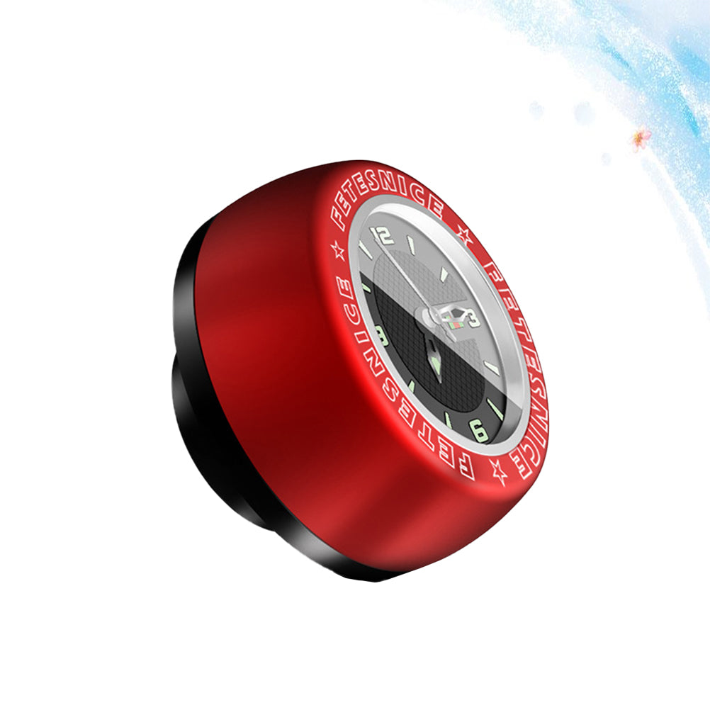 Waterproof Luminous Headset Stem Watch Computer Bike Vehicle Clock Cycling Head Parts Timepiece (Red) Z3306