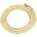 10K Yellow Gold Cuban Link Chain Necklace, 22 Inches E291