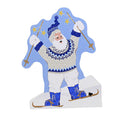 Skiing Santa Wood Figurine 5.75 Inch F356165