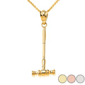 10K Solid Gold Pendant Necklace with 16" Chain K960298