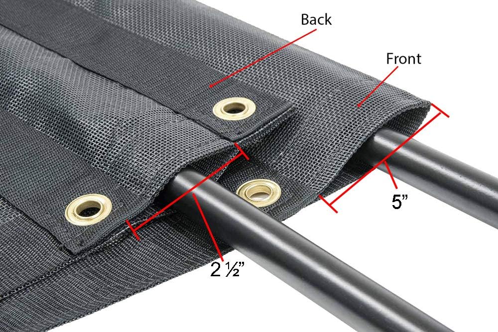 6'6" x 15' Vinyl Coated Mesh Tarp with Double Pocket Z53047