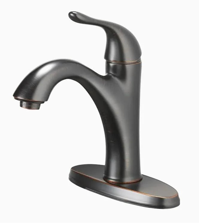 Oil Rubbed Bronze Bathroom Sink Faucet with Drain X425671