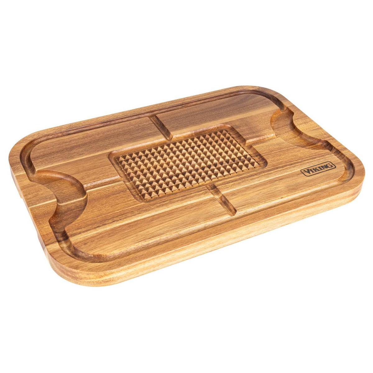 Acacia Carving Board with 3-Piece Carving Set F649