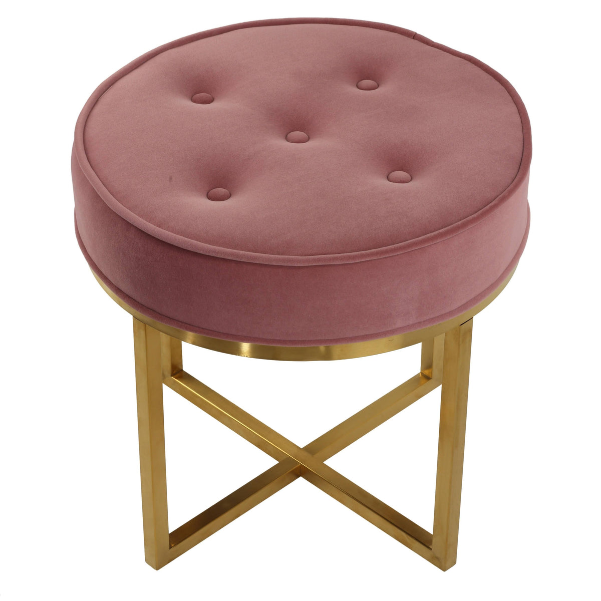 Pink Round Ottoman Q143950