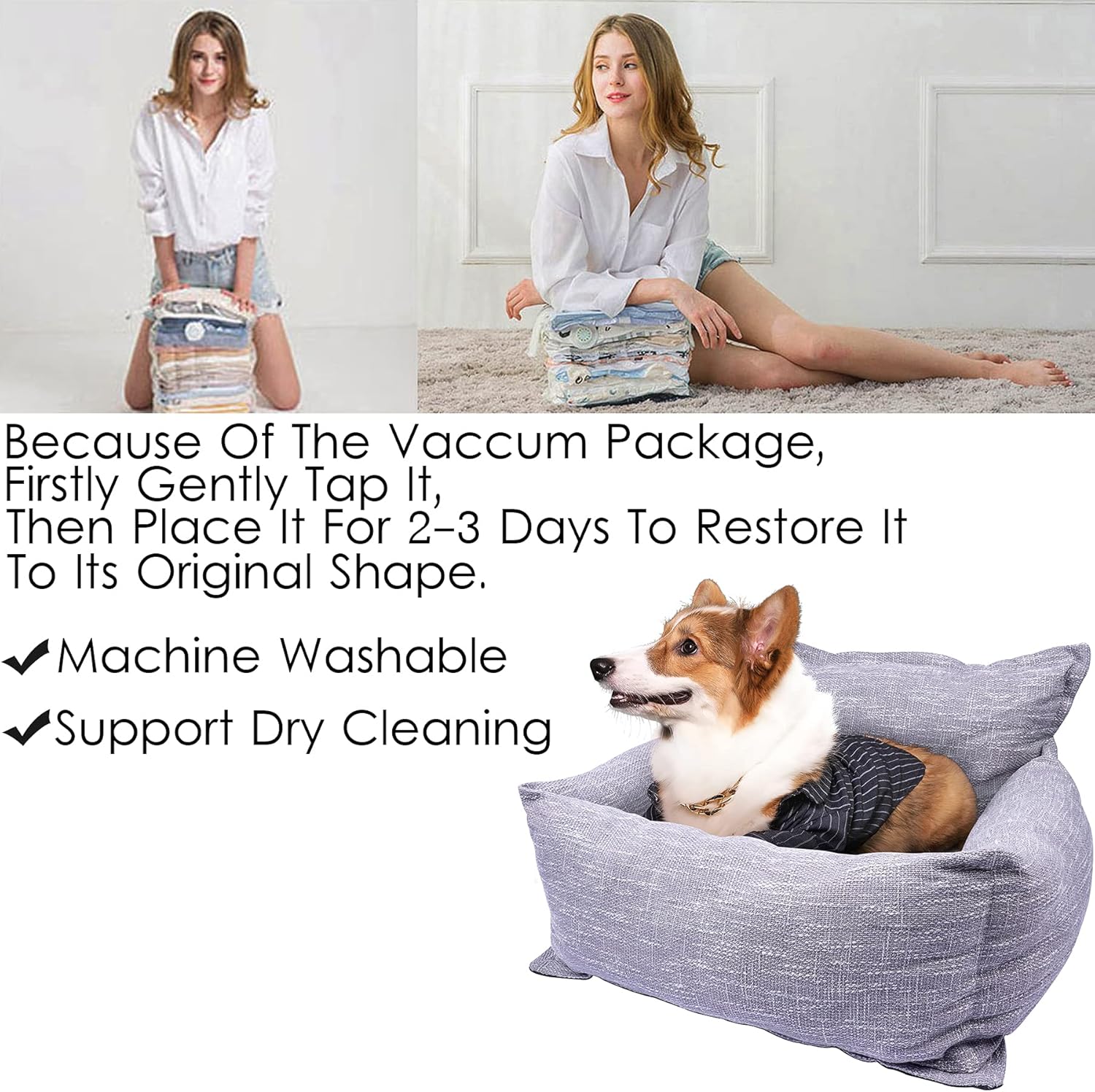 Washable Soft Dog Car Seat Carrier Bed A9702