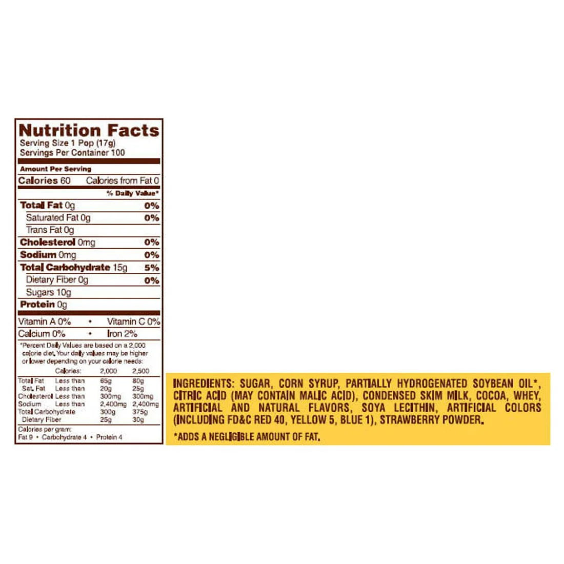 Tootsie Pops (60 oz., 100 ct.) Y865