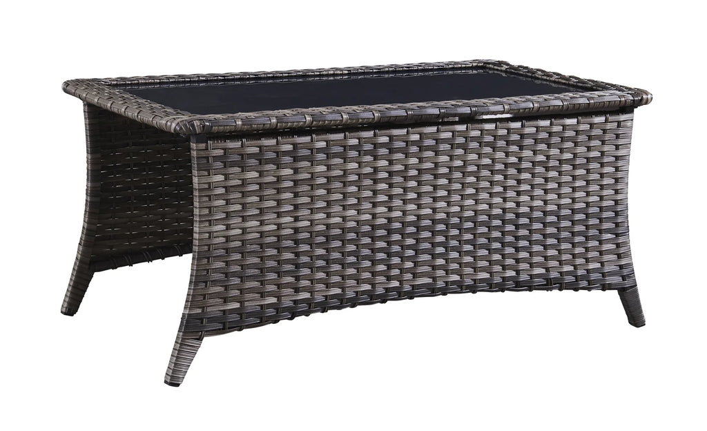 Blue 7Pcs Outdoor Rattan Patio Furniture Set with Cushion A33364