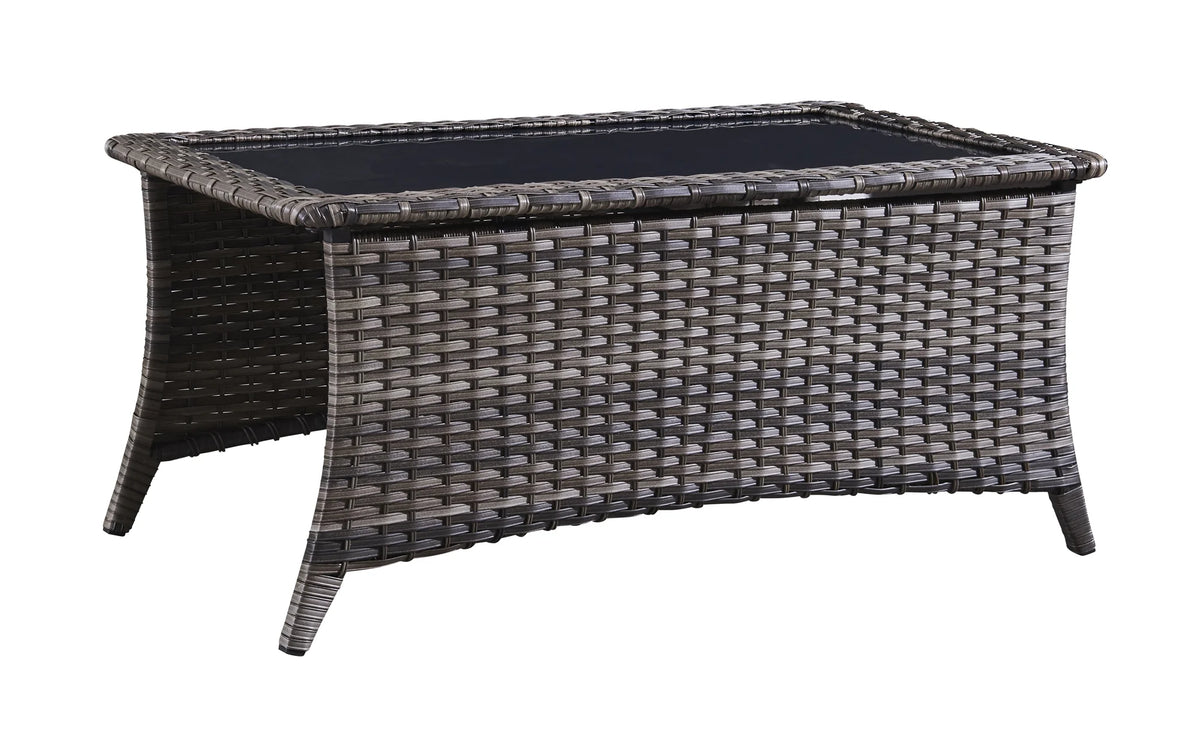 Blue 7Pcs Outdoor Rattan Patio Furniture Set with Cushion A33364