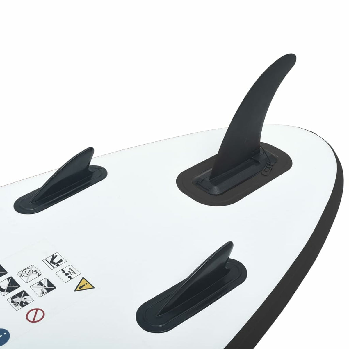 Inflatable Paddleboard Set Black and White B777