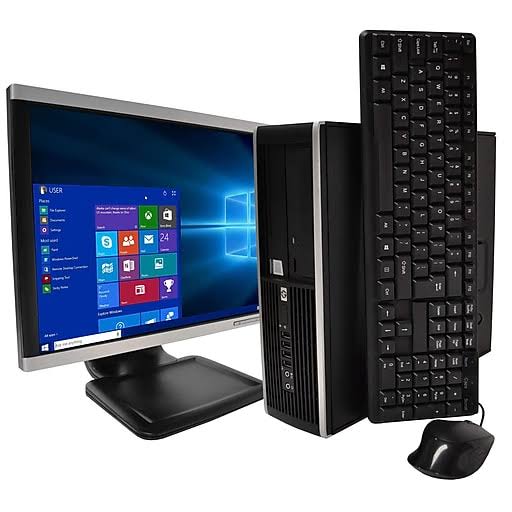 Black Desktop Computer 8GB Ram 120GB SSD Windows 10 Pro U7574