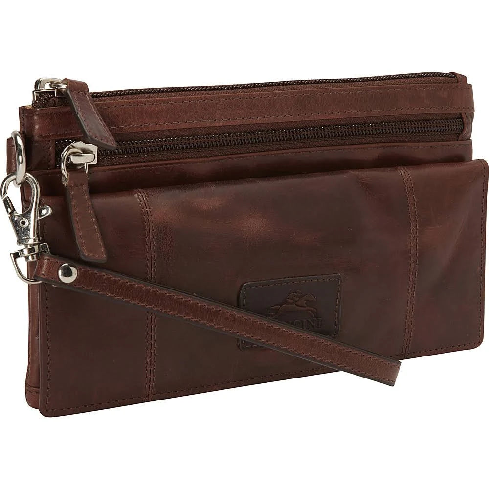 Black RFID Wristlet Clutch O3561