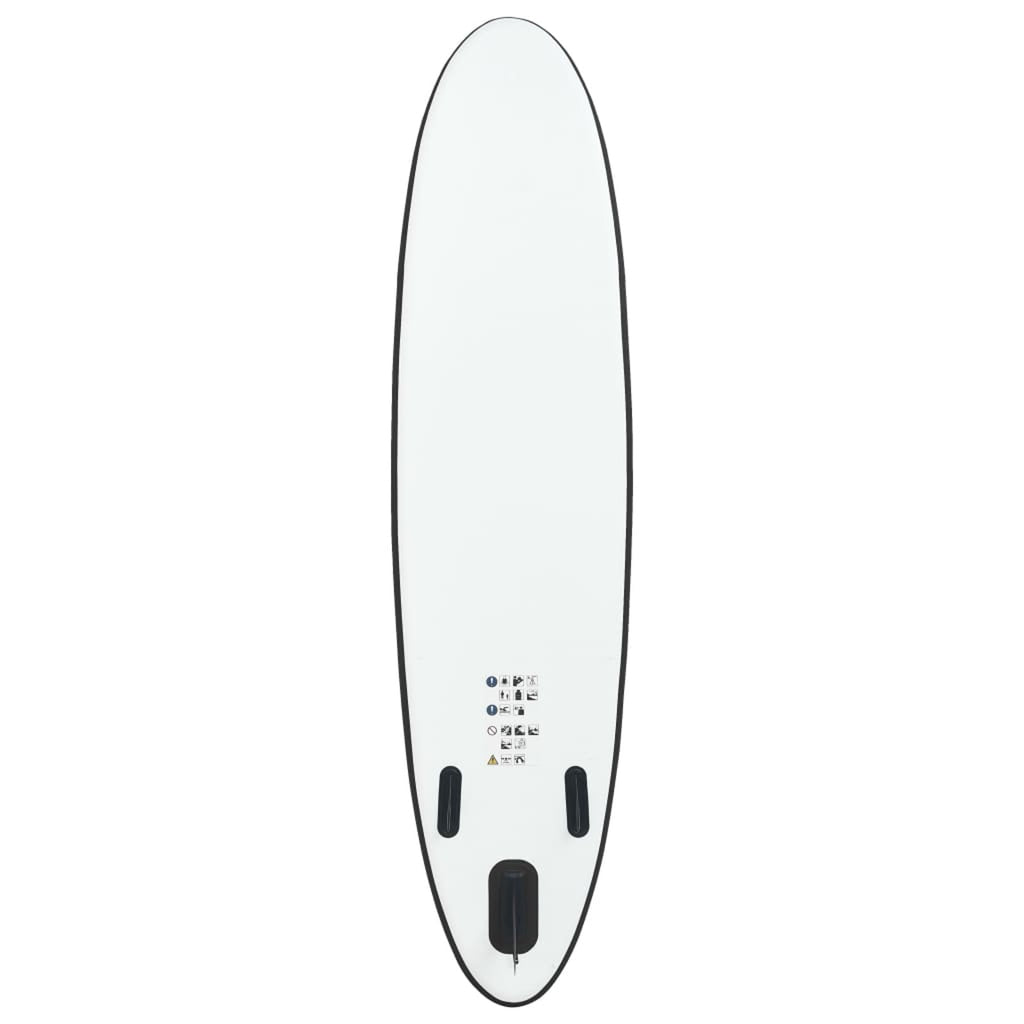 Inflatable Paddleboard Set Black and White B777
