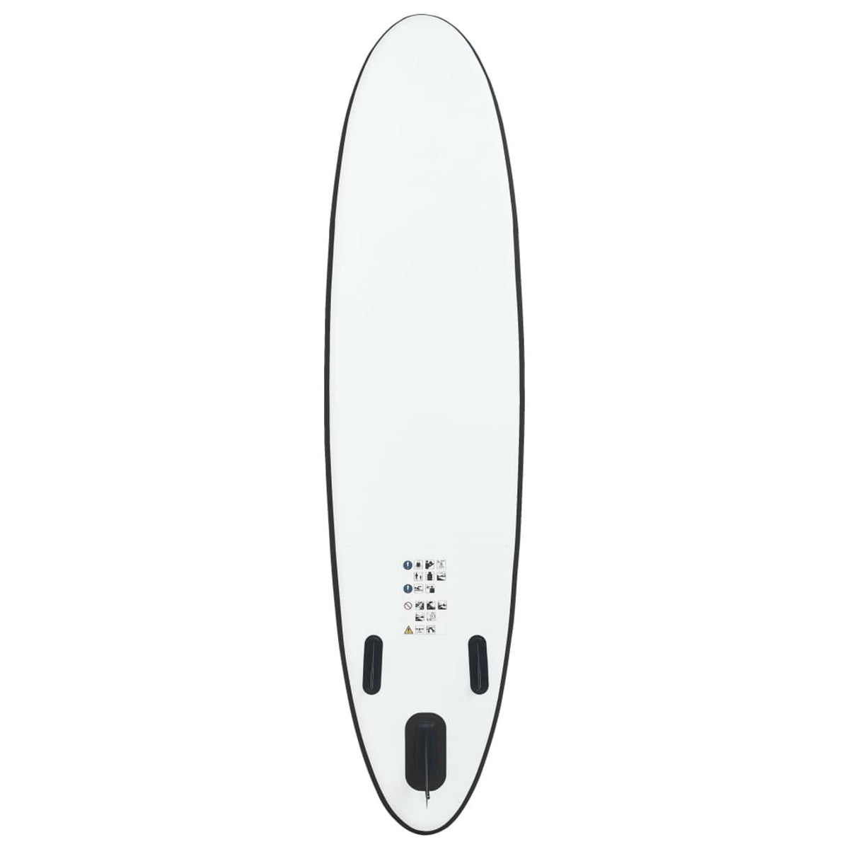 Inflatable Paddleboard Set Black and White B777