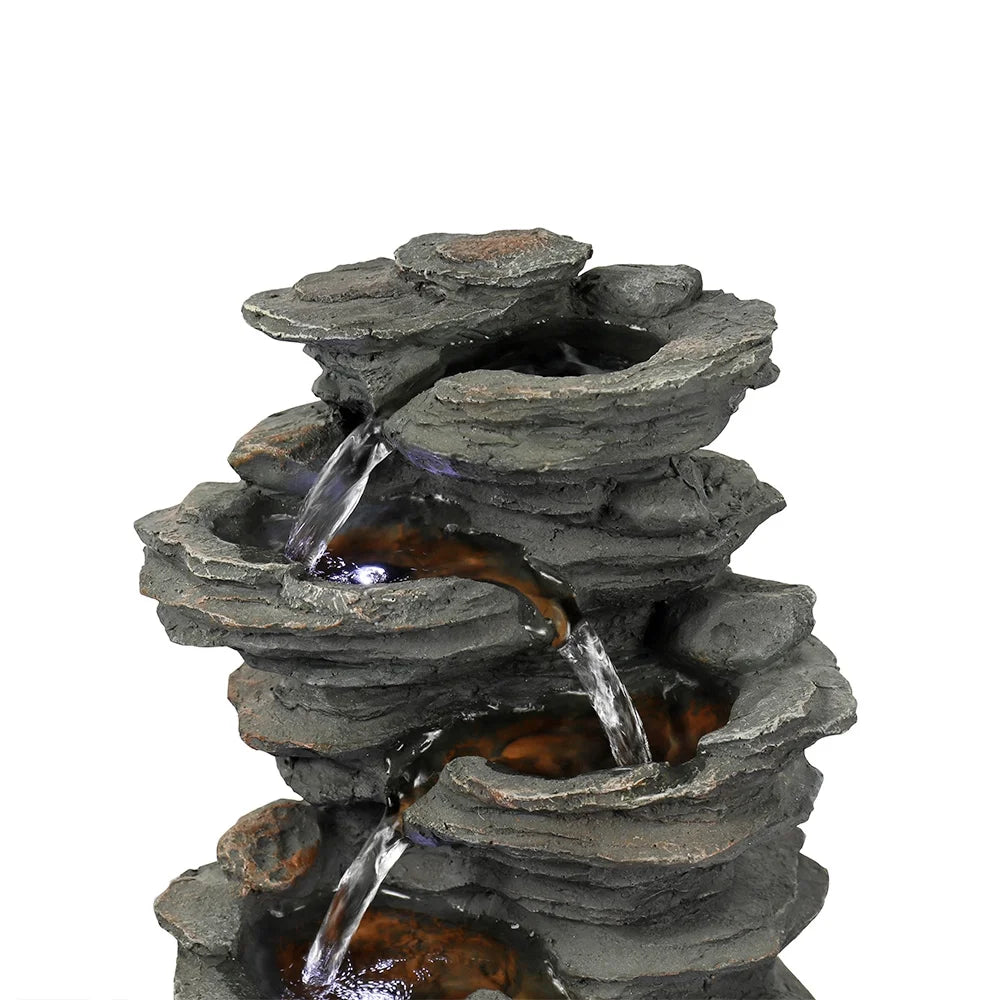 Tabletop Water Fountain with LED Lights C1728