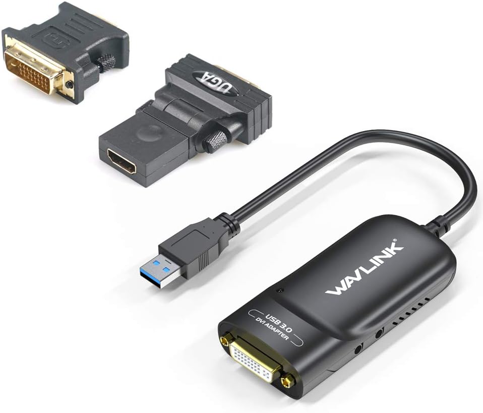 USB 3.0 to HDMI Video Graphic Adapter with Audio Port, Black Pack of 2 P596787