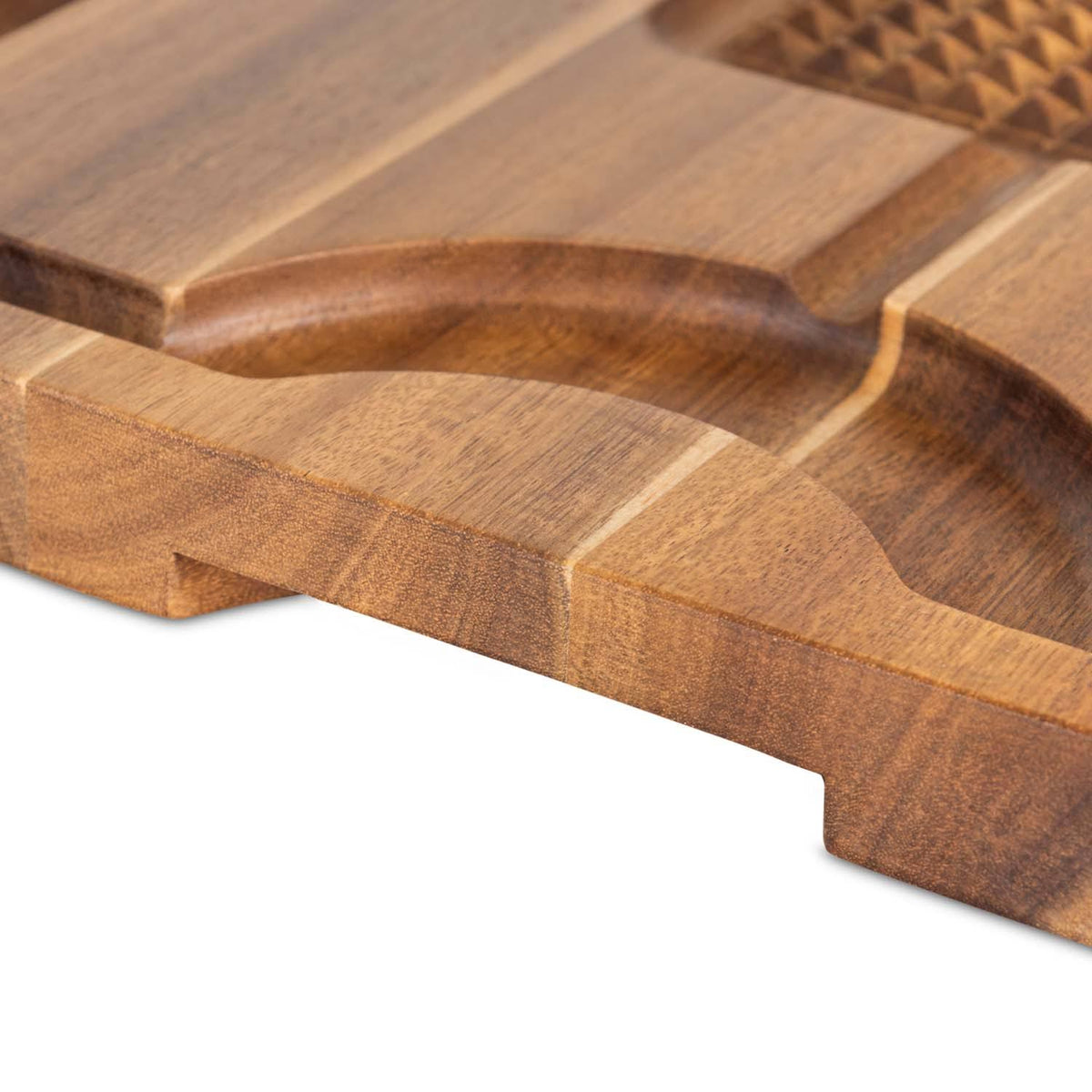 Acacia Carving Board with 3-Piece Carving Set F649