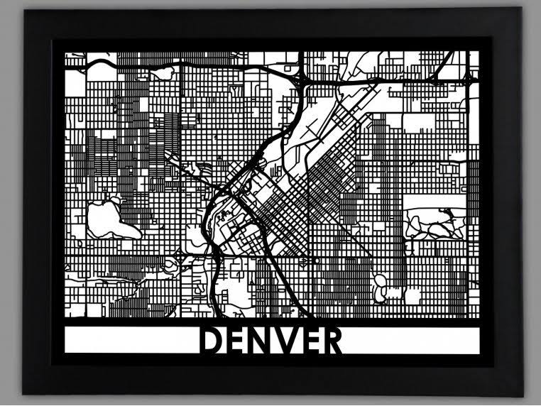 Laser Cut Maps D3095