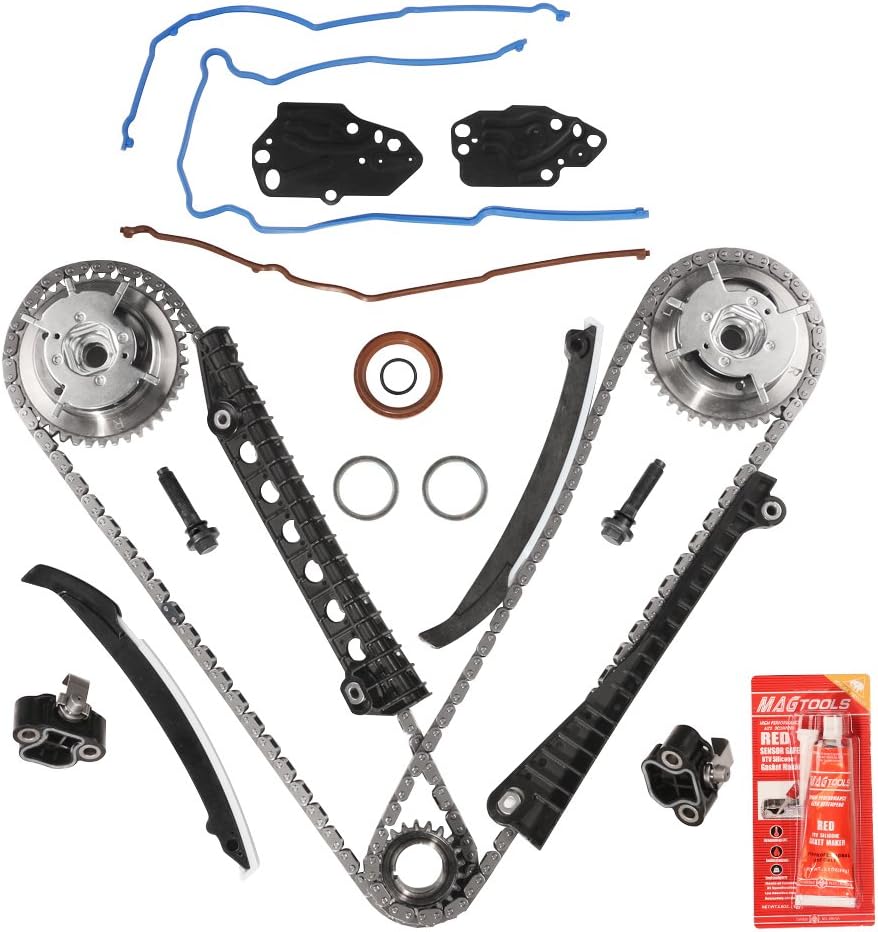 Variable Camshaft Timing Kit for Ford & Lincoln 5.4L 24 Valve Triton with Chain, Guide, Tensioner, Phaser C578585