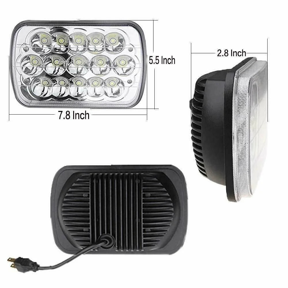 7x6" LED Headlights Hi-Lo Beam for Nissan Pickup G3694