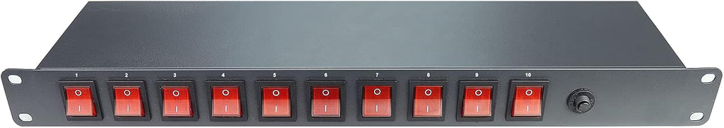 10 Outlet 1U Full Metal PDU Power Strip with Rackmount, Pack of 2 L411339