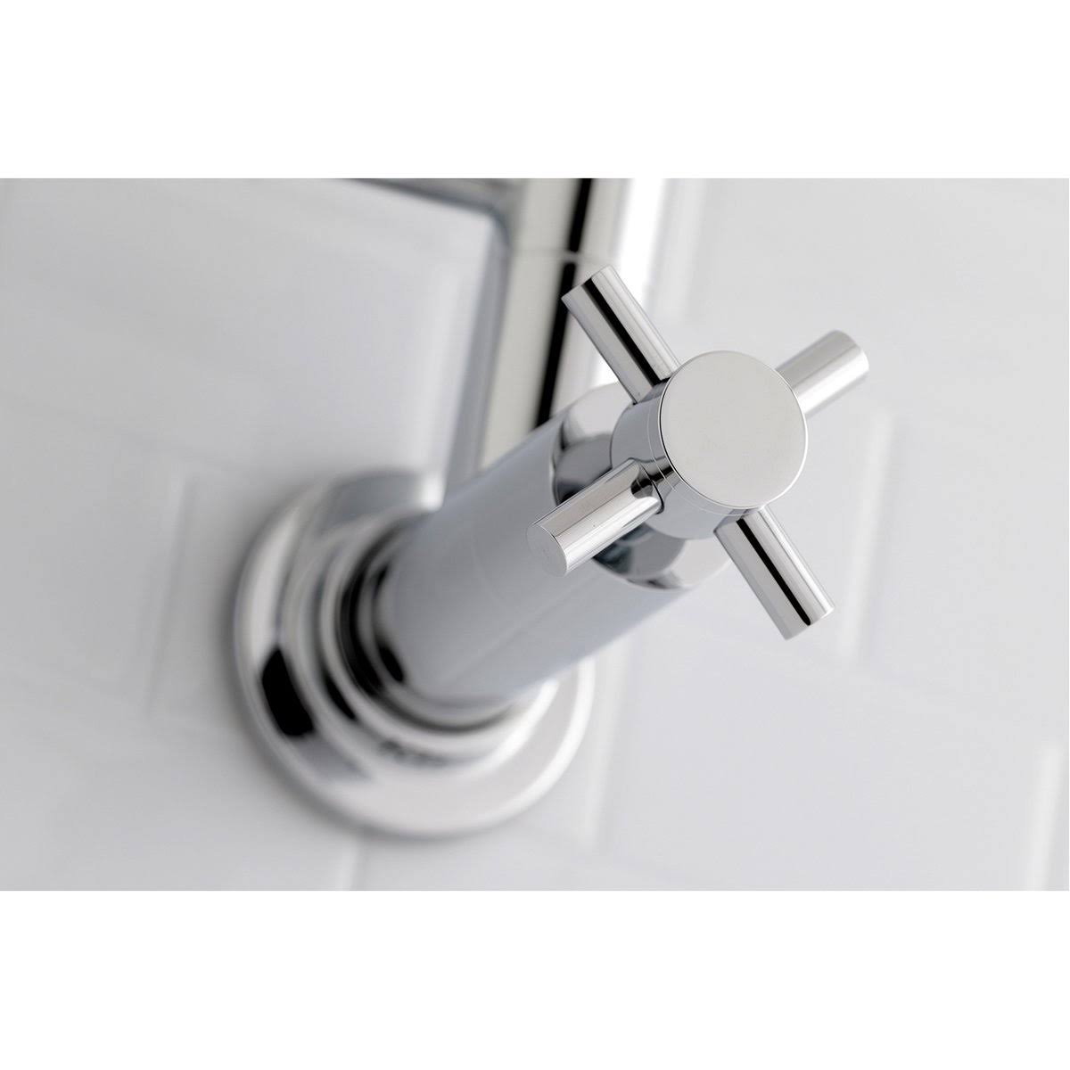 Matte Black Wall Mount Pot Filler Kitchen Faucet V12565