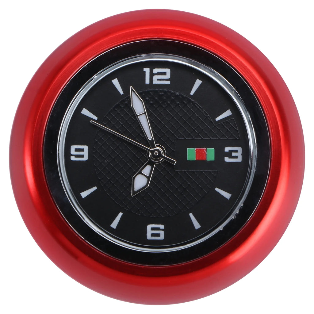 Waterproof Luminous Headset Stem Watch Computer Bike Vehicle Clock Cycling Head Parts Timepiece (Red) Z3306