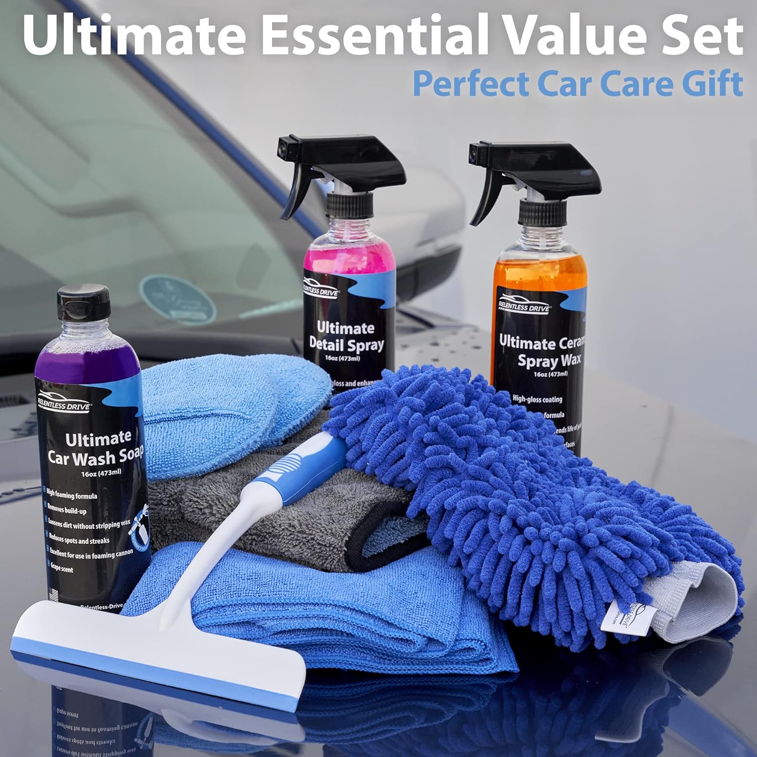 18pc Car Detailing Kit with Bucket A338