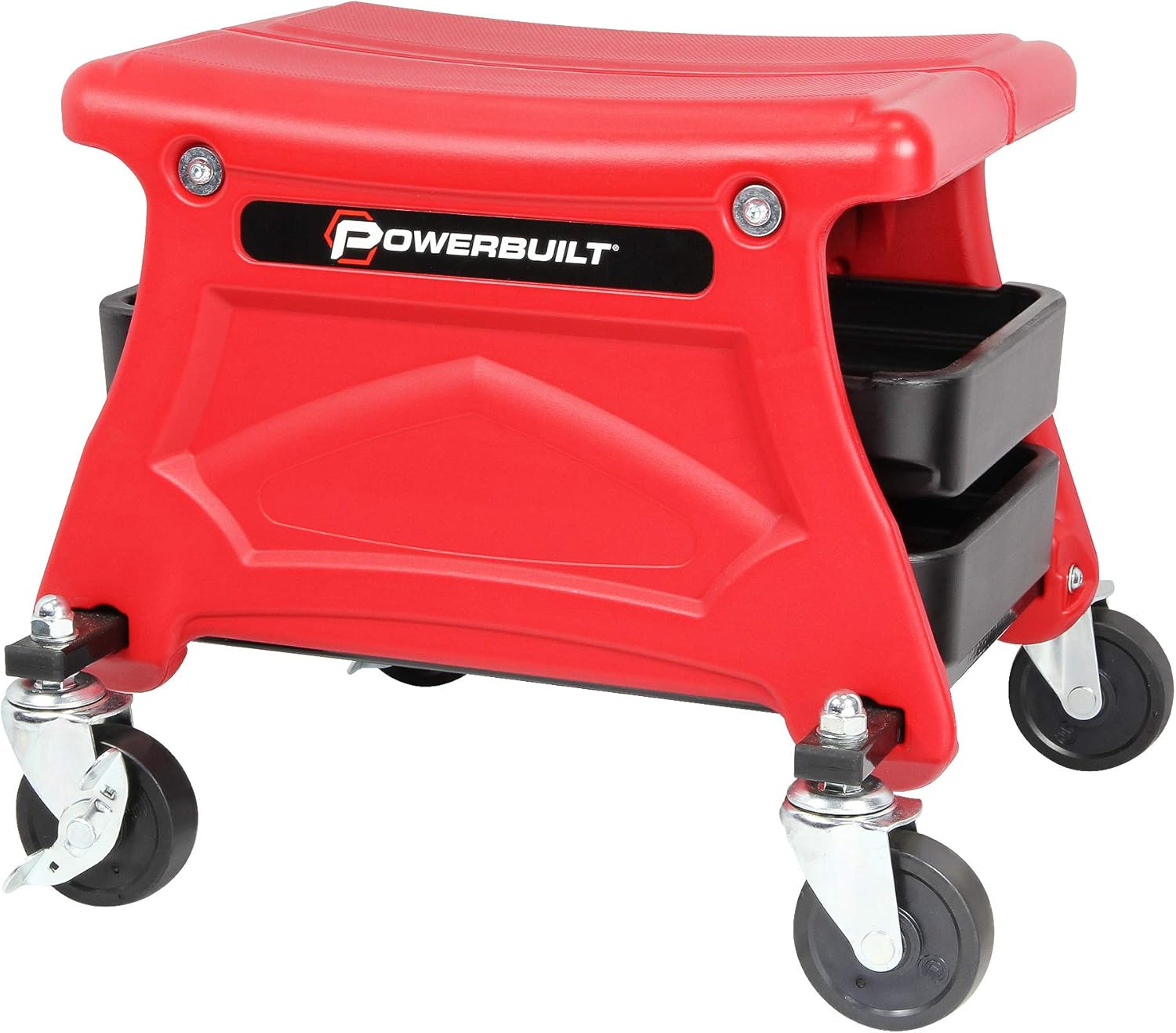 Compact Rolling Seat with Storage Trays U7730