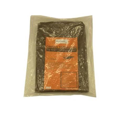 18&x24& 12-oz. Brown Canvas Tarp H32589